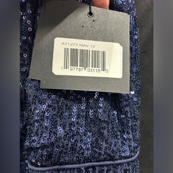 Ieena for Mac Duggal 11277 NWT Sparkly Sequins Fully Embellished V-neckline - Picture 6 of 8